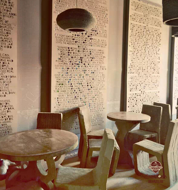 紙質(zhì)咖啡館店內(nèi)實(shí)景